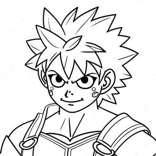 Bakugo Páginas Para Colorir