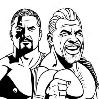 Pagina Para Colorir Dos Superstars Da Wwe Em Acao 125360-59325