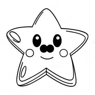Página Para Colorir Da Estrela Brilhante Do Mario Páginas Para Colorir