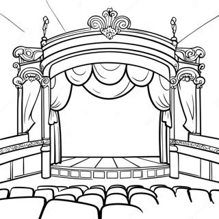 Teatro Páginas Para Colorir