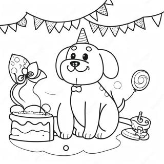 Pagina Para Colorir Da Festa De Aniversario Do Cachorro 125461-59403