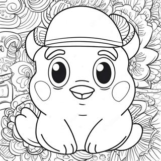 Pagina Para Colorir Do Cappy Com Chapeu Colorido 125566 59489