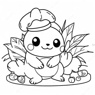 Pokemon Ação De Graças Páginas Para Colorir