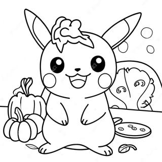 Pagina Para Colorir Do Pikachu Celebrando Acao De Gracas 125592-59509