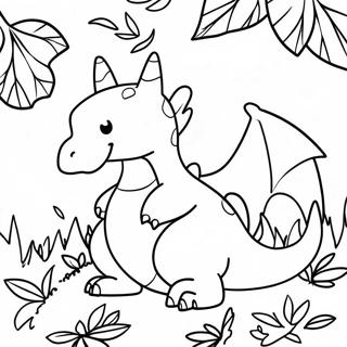 Pagina Para Colorir Do Charizard Com Folhas De Outono 125593-59513