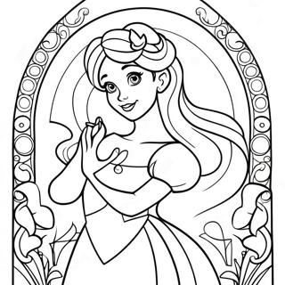 Pagina Para Colorir De Vitral Colorido Das Princesas Da Disney 125823-59686