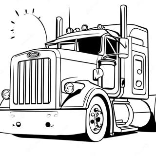 Pagina Para Colorir Do Caminhao Peterbilt Big Rig 125928 59772