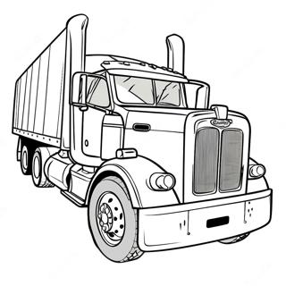 Pagina Para Colorir Do Caminhao Peterbilt Em Acao 125929-59775