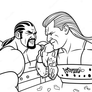 Pagina Para Colorir De Superstars Da Wwe Em Acao 126004-59825