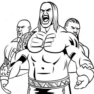 Pagina Para Colorir De Superstars Da Wwe Em Acao 126004-59826