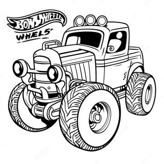 Pagina Para Colorir Do Bone Shaker Hot Wheels Em Acao 126032 59854