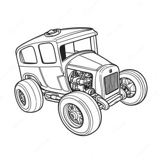 Pagina Para Colorir Do Bone Shaker Hot Wheels Em Acao 126032 59855