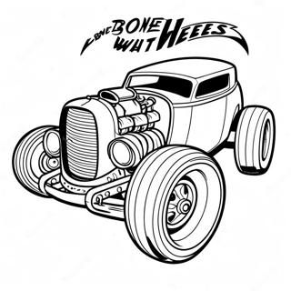 Pagina Para Colorir Do Bone Shaker Hot Wheels Corrida 126033 59857