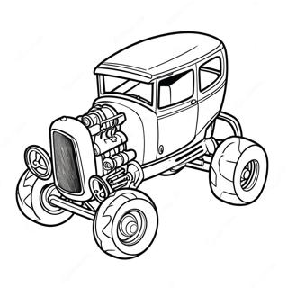 Pagina Para Colorir Do Bone Shaker Hot Wheels Corrida 126033 59858