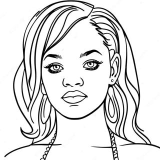 Pagina Para Colorir Da Rihanna 126159-59943