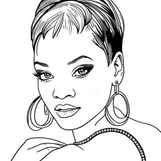 Pagina Para Colorir Da Rihanna 126159-59944