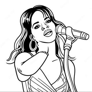 Pagina Para Colorir Da Rihanna Cantando No Palco 126160-59945