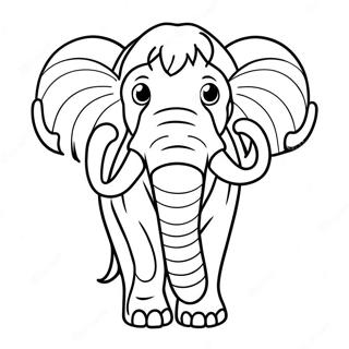 Pagina Para Colorir Do Mamute La Páginas Para Colorir