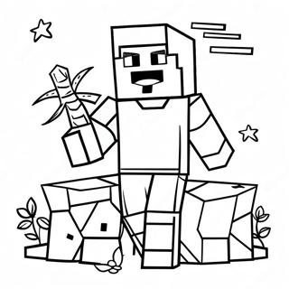 Pagina Para Colorir Do Steve Do Minecraft 126236-60003