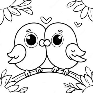 Pagina Para Colorir De Passaros Do Amor Fantasticos Páginas Para Colorir