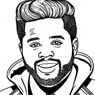 The Weeknd Páginas Para Colorir