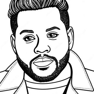 Pagina Para Colorir Do The Weeknd 126468-60182