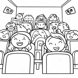 Pagina Para Colorir Das Criancas Empolgadas No Teatro 126498-60219