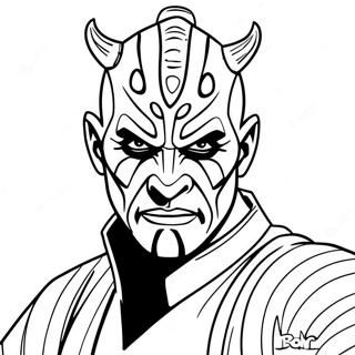 Darth Maul Páginas Para Colorir