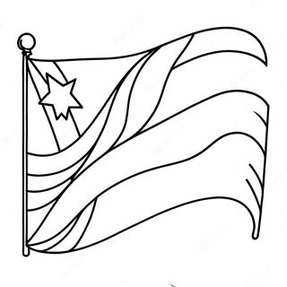 Pagina Para Colorir Bandeira Cubana Marcante 127091 60676