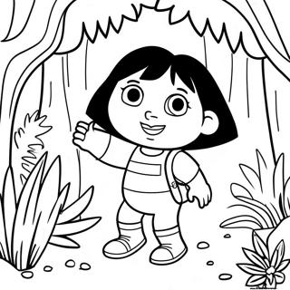 Pagina Para Colorir Da Dora Explorando A Selva 127244 60789