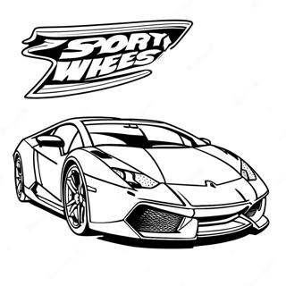 Pagina Para Colorir De Lamborghini Hot Wheels Esportivo 127323-60856