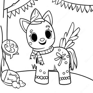 Pagina Para Colorir Pinata Festiva 127581 61054
