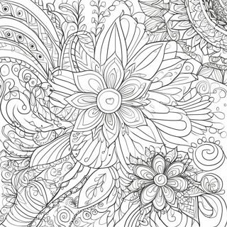 Pagina Para Colorir Padroes Florais Intrincados 127605 61193