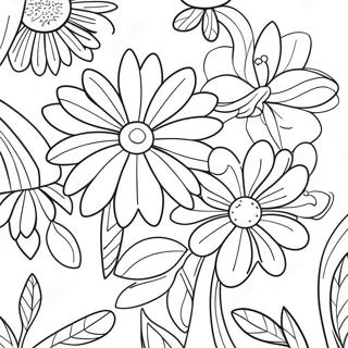 Pagina Para Colorir Flores De Jardim Relaxantes 127606 61197