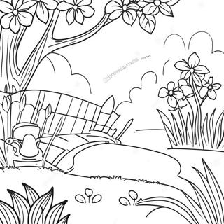 Pagina Para Colorir Flores De Jardim Relaxantes 127606 61200