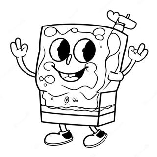 Spongebob E Amigos Páginas Para Colorir