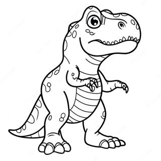 Pagina Para Colorir De T Rex Colorido Rugindo 1278-1562