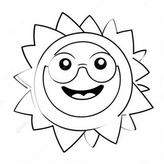 Paginas Para Colorir Do Sol Alegre Com Oculos De Sol 127916-61447