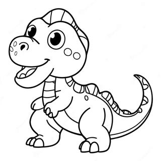 Pagina Para Colorir De T Rex Bebe Fofo 1279-2334