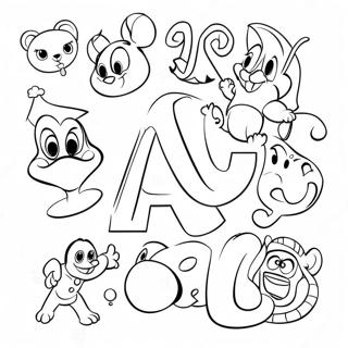 Pagina Para Colorir Do Alfabeto Disney Aventureiro 128042-61533