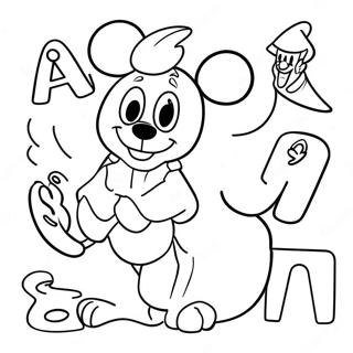 Pagina Para Colorir Do Alfabeto Disney Colorido 128044 61541