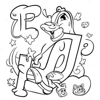 Pagina Para Colorir Do Alfabeto Disney Colorido 128044 61543