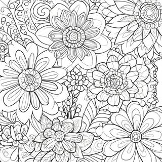 Pagina Para Colorir De Flores De Croche Coloridas 128069 61558