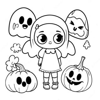 Pagina Para Colorir Da Ghouliana Fofa Com Amigos 128247-61694