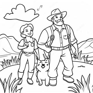 Pagina Para Colorir De Familia Pioneira Aventureira 128299-61733