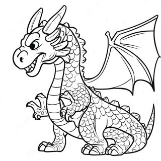 Pagina Para Colorir Do Poderoso Mestre Dragao E Dragao 128430 61847