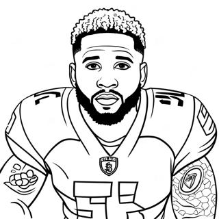 Odell Beckham Jr Páginas Para Colorir