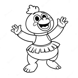 Paginas Para Colorir Da Toy Chica Em Uma Pose Divertida 128662-62013