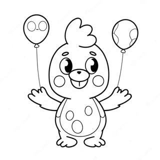 Paginas Para Colorir Da Fofo Toy Chica Com Baloes 128663 62018