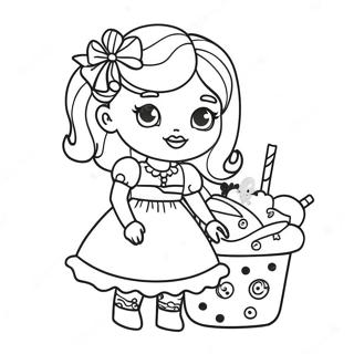 Pagina Para Colorir Da Boneca Candylicious Com Doces 128688-62033